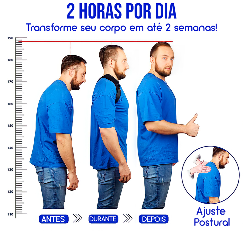 Corretor Postural Magnético Ajustável Martch