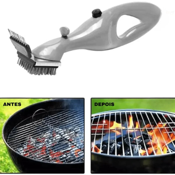 Escova de Limpeza a Vapor Para Churrasqueira Brush Grill - Martch